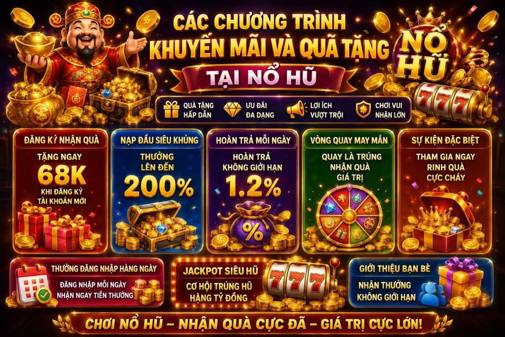 Khuyến mãi Nổ Hũ Vàng Rực Rỡ